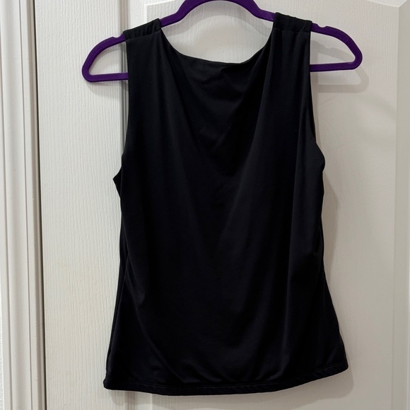 Tahari Black Scoop Neck Tank Top - Picture 4 of 4